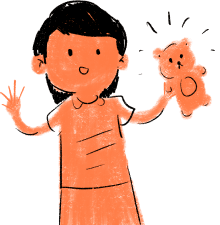girl with doll